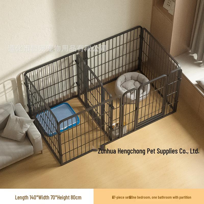 Pet Indoor Dog Fence: Adjustable Barrier & Enclosure for Large, Medium, Small Dogs - Ideal for Potty Training & Dog House Use.