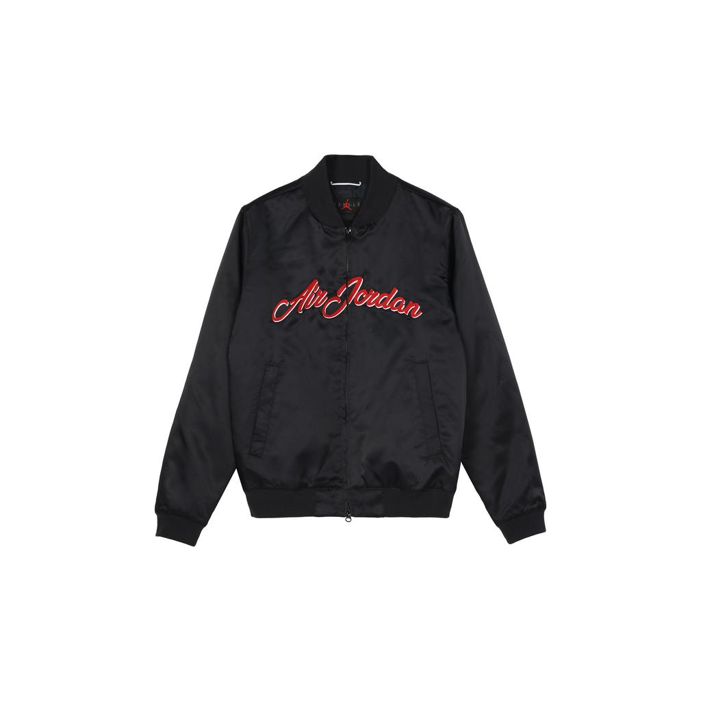 Jordan MA-1 Bomber Jacket With Baseball Collar And Long Sleeves Men Outerwear Black CD5760-010