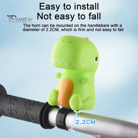 Cartoon Bike Bell Cute Squeeze Bicycle Horn Loud Clear Sound Easy Installation On 0.87" Handlebars Bicycle Bell Lightweight Plastic Silicone