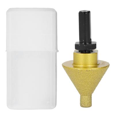 Diamond Beveling Chamfer Bit 38mm Diameter Hole Enlarging Trimming Grinding Bit with M14 Adaptor Rod