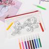 Pen Bag Non Woven Fabric Stationery Colored Zipper Bags Suitable for Children Graffiti Cartoon Pattern Portable Storage Bag TMZ