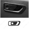 Steel Carbon Co-Pilot Storage Box Handle Cover Trim For Ford Explorer -