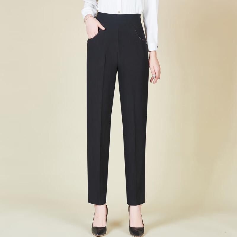 Yalu Women's High-Waist Straight Leg Suit Trousers
