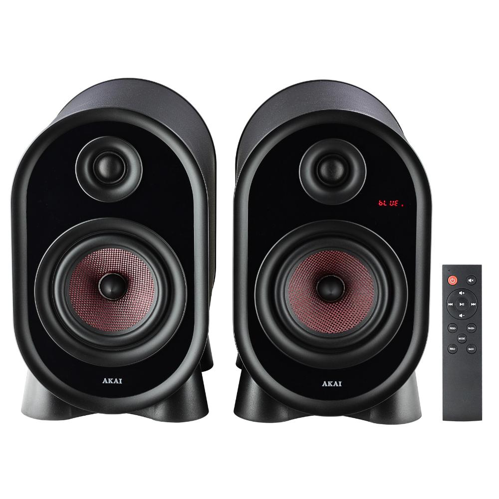 Akai Ahs-500A Active Speakers 2×25 W Rms Bluetooth 5.1 Fm Usb Black