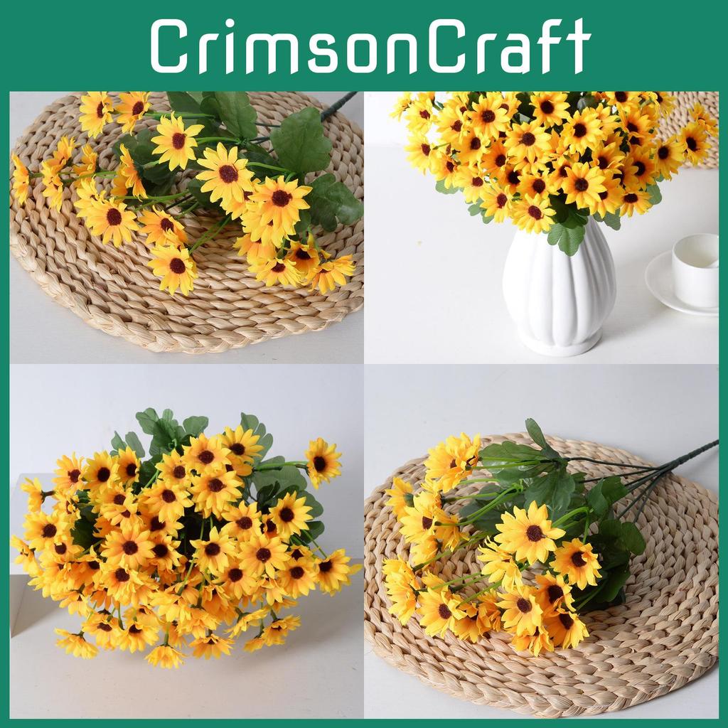 Helianthus Annuus Decor Artificial Flowers With Realistic Design For Outdoor Events And Indoor Accents