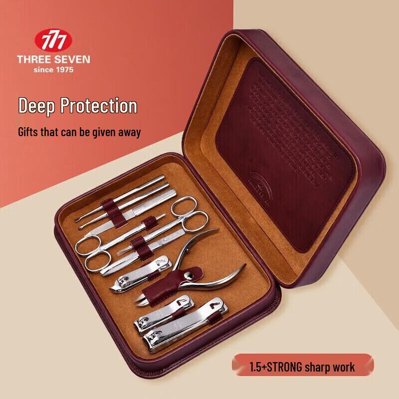

777 Three Seven 10-Piece Professional Manicure Set