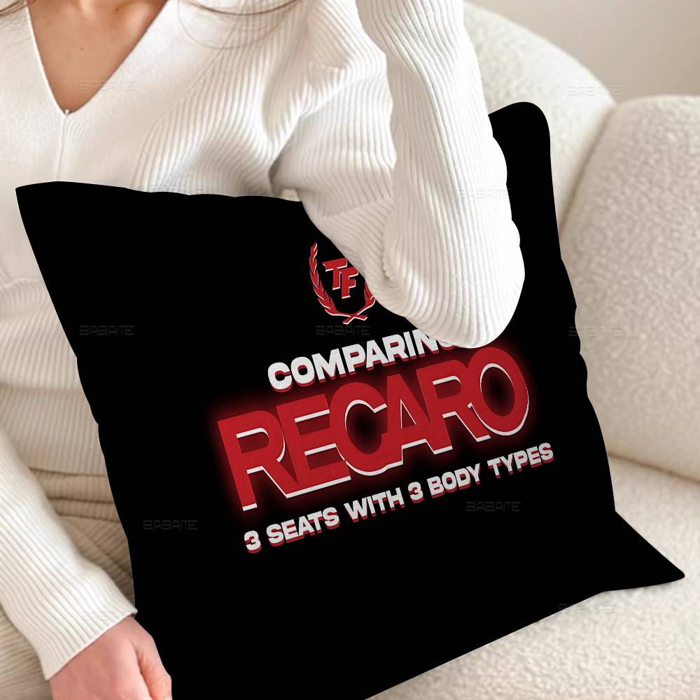 Trendy R-Recaros Logo Cushion Cover Pillowcase Upholstery Sofa Throw Pillow Home Decor Pillowcas
