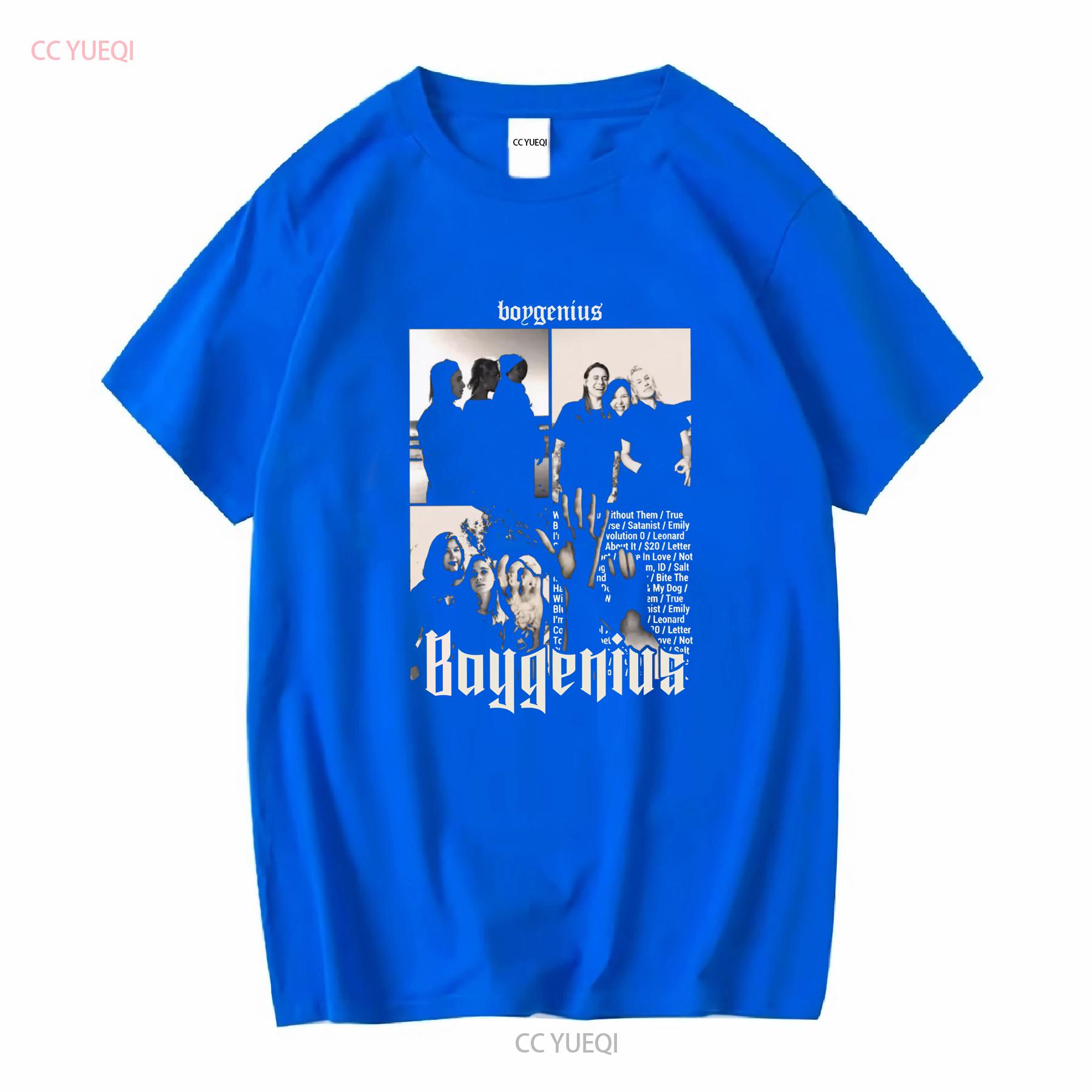 Vtg Boygenius Band Tour Heavy Cotton Black S 5XL T Shirt KK707 vintage Washed Top For Everyday Wear graphic designer clothes S