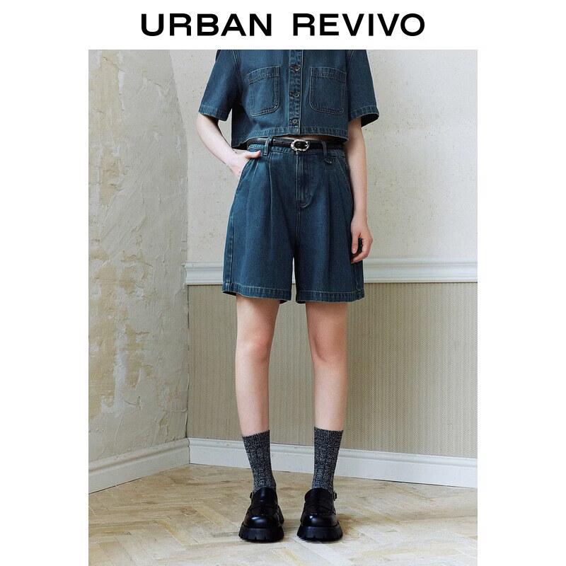 UR Women s Urban Pleated Denim Shorts 26