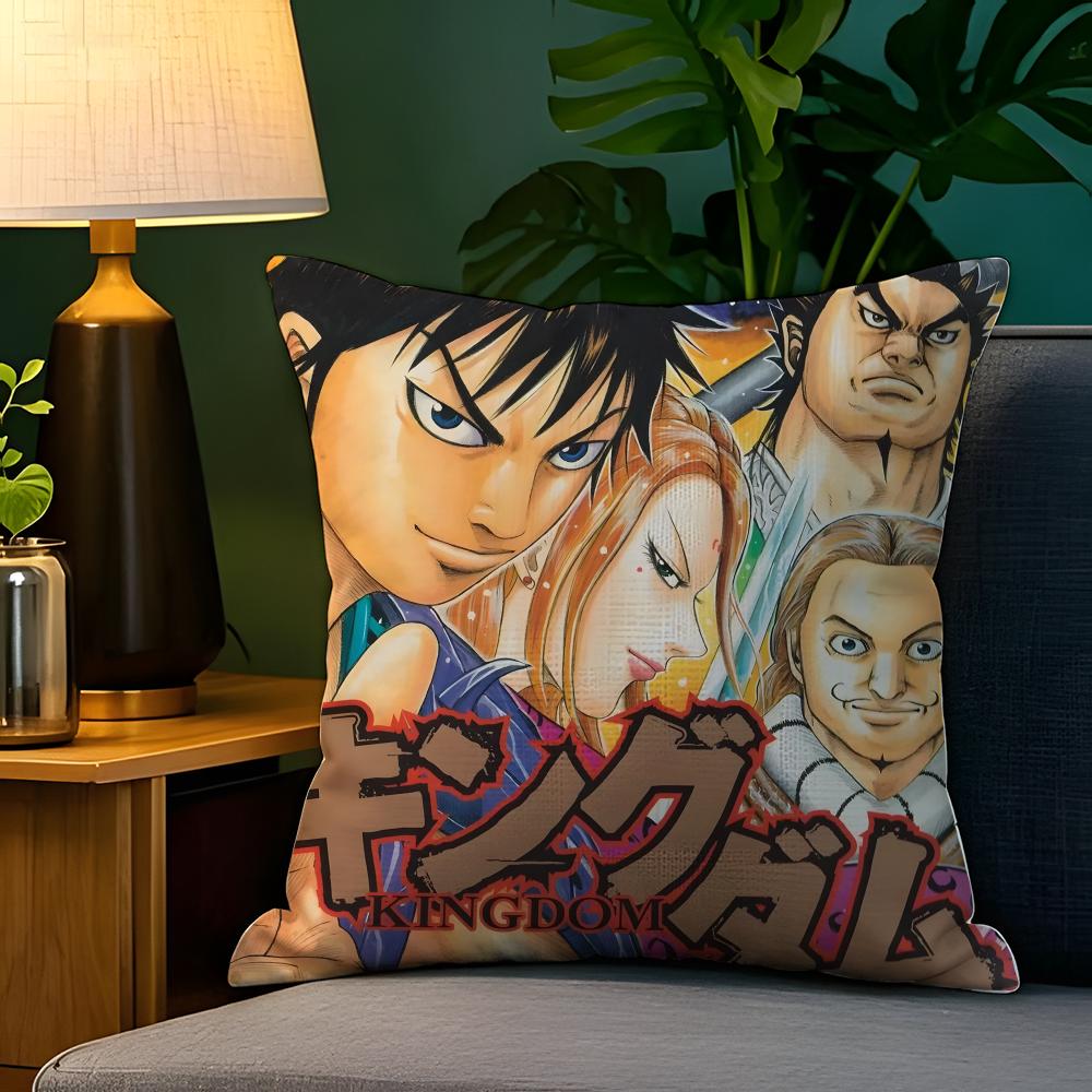 Comic Cartoon Kingdom K-Kingudamu 2 Pillow Case Natural Linen Pillow Case Double-Sided Decor Sofa Pillowcase Home Decor