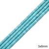 Synthetic Blue Turquoise Round Loose Beads for DIY Jewelry Accessories - Bracelets, Necklaces, Pendants