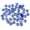 20-50 Stück 6-20mm Blaue Nazar-Perlen für die Schmuckherstellung Harz Halbrund Form Abstandshalter Perlen DIY Ohrringe Halsketten Großhandel