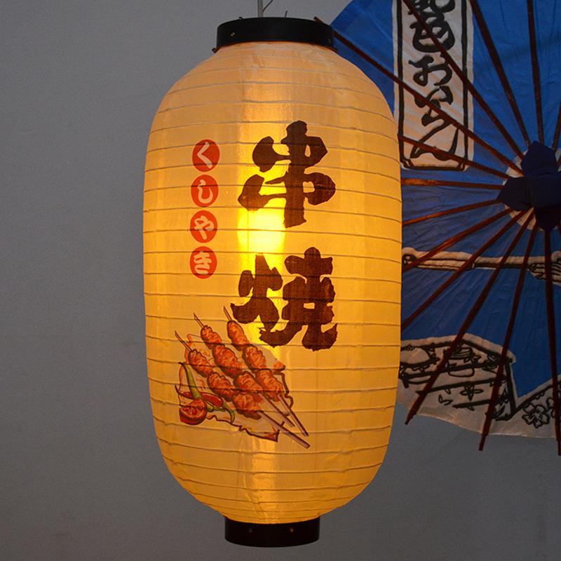 Japanese Style Satin Cloth Lanterns Pub Restaurant Decor Sign Bistro Sushi Sashimi Decor Waterproof Lantern Traditional Festival