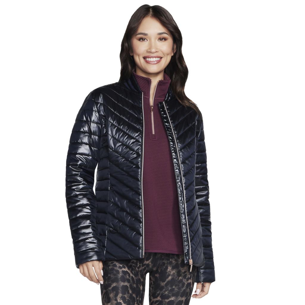 Skechers GO Shield Shine Jacket, Womens Black Jacket