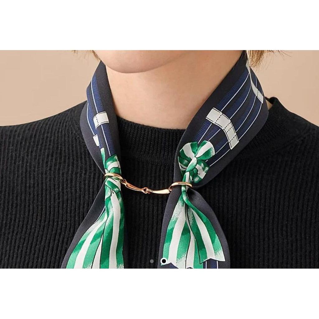 Used HERMES scarf ring "Mini-Malles" rose gold
