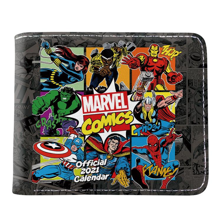 

Мужской кошелек Тканевая вышивка Мультяшный Модный кошелек, Короткий двойного сложения мужской One Size