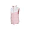 Sportbekleidung Daunenfüllung Farbblock Design Wendbare Pufferweste Damen Westen Rosa 939443-101