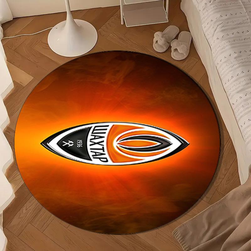 Shakhtar Donetsk Crest Design Round mat Home Decor, Chair rug For livingroom,Bedroom, doormat home decor Birthday Gift Christmas Gifts