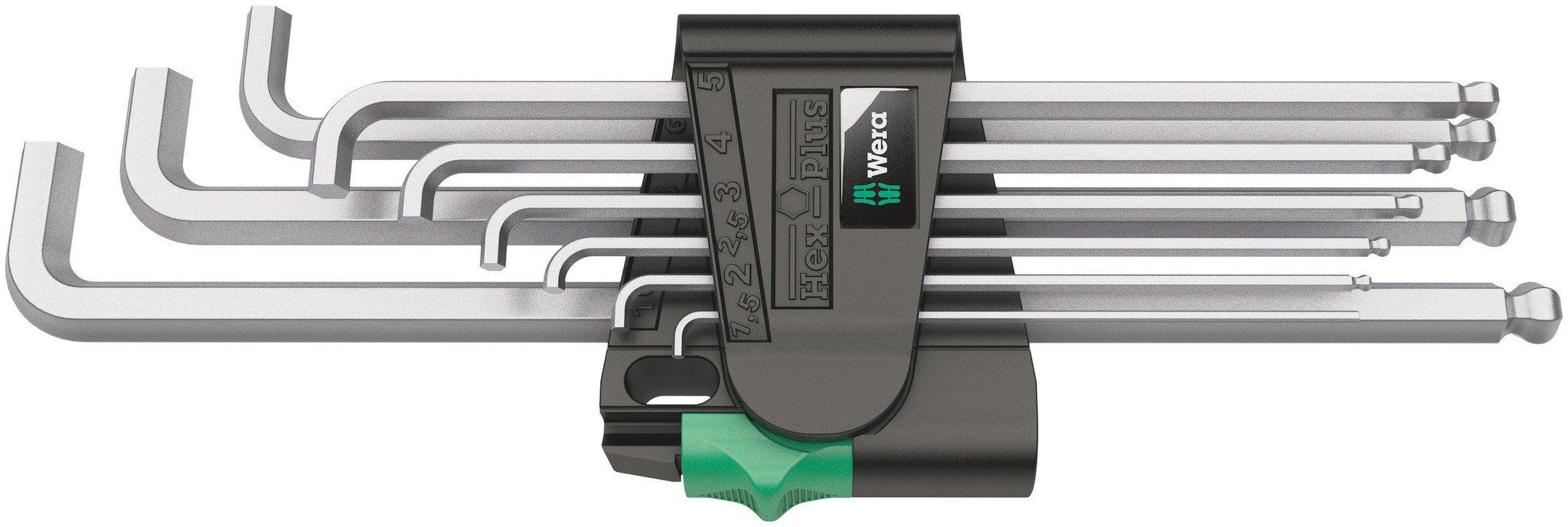 

Wera 05073594001 шестигранный ключ хромированный метрический 9 шт. 950 Sm Sb обычный импорт | Г-образный Pkls/9 [Японский продукт]
