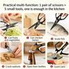 New Multifunctional Black Titanium Kitchen Scissors Powerful Chicken Bone Shears Home Kitchen tools for Cutting meat ,barbecue5