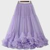 2024 European & American Summer Fashion: Women's Lace Mesh Puffy Skirt with Large Swing