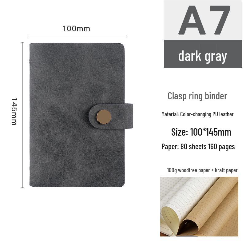 Retro A5/A6/A7 Loose-Leaf Business Journal & Office Diary