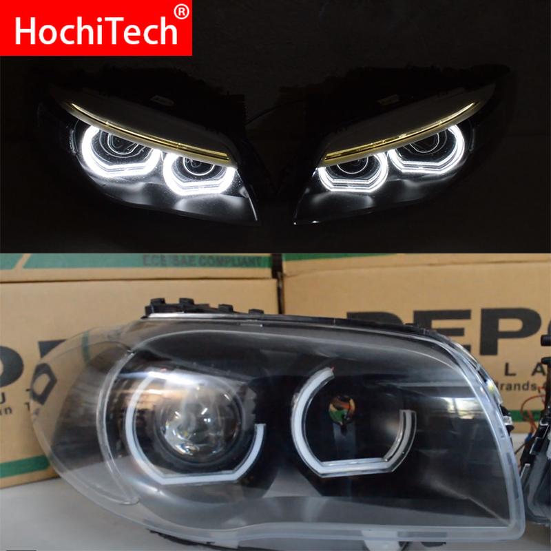 LED Angel Eyes For BMW E92 E90 E60 F30 F31 E82 F10 F11 x5 x6 E53 E70 E65 Car Lights Accessories 3D DTM LCI Style Acrylic