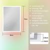 Miroir de salle de bain - NETTLIFE - 50x70cm - Éclairage LED - Verre antidéflagrant - À suspendre
