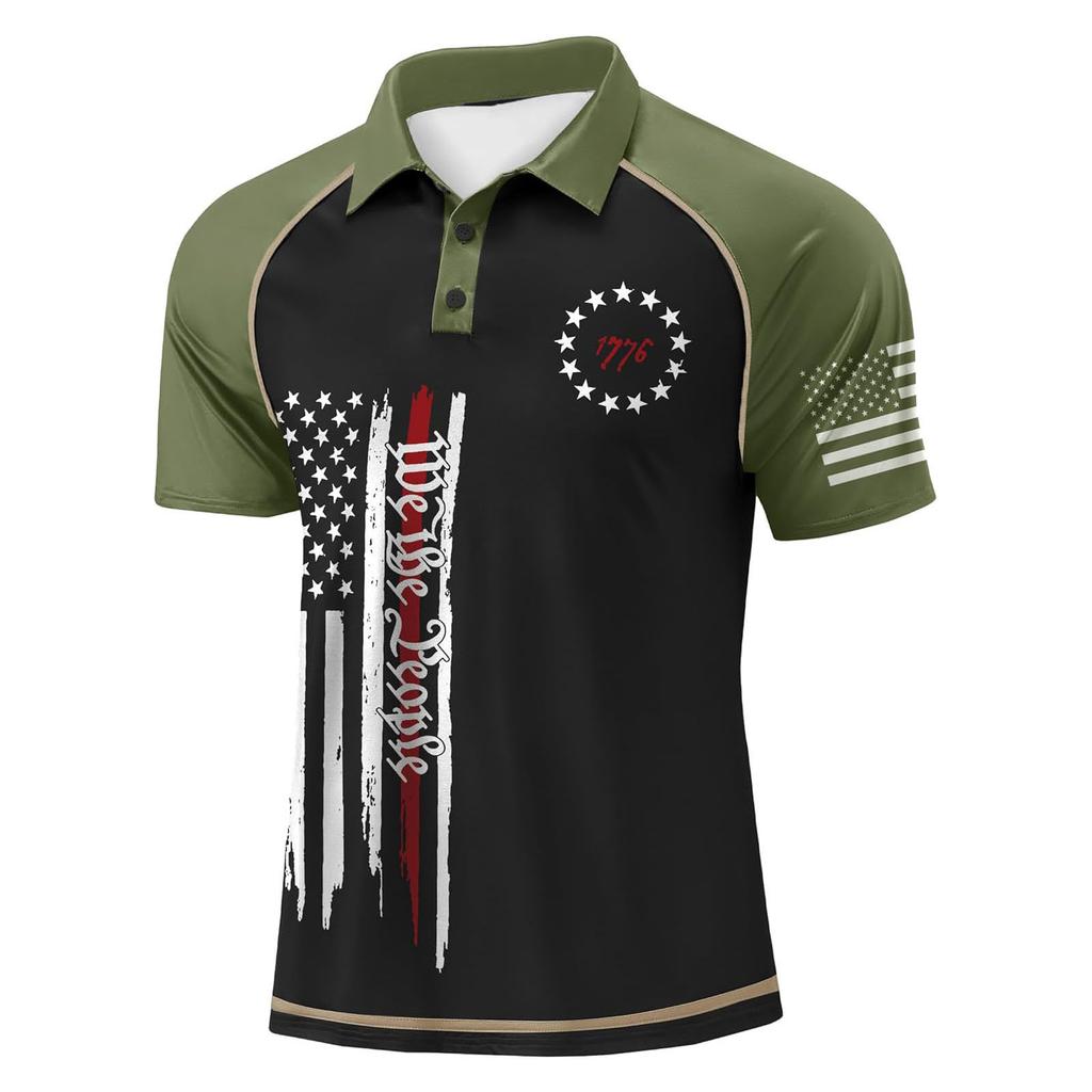 Men's Casual Button-Down Collar Short-Sleeve Shirt