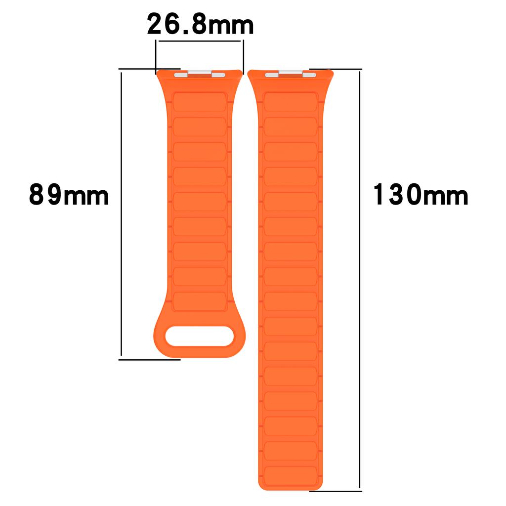 For Xiaomi Redmi Watch 5 Replacement Silicone Watch Band Reverse Buckle Magnetic Wrist Strap