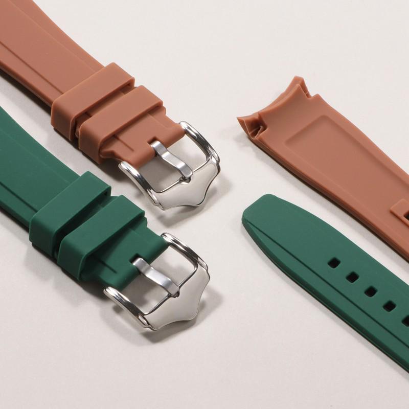Universelles Mehrfarbiges 20/22mm Silikon-Uhrenarmband für Citizen & Huawei GT - Auf Lager