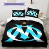 OM team Bedding Quilt Set Quilt Cover Pillowcase Home Decoration Birthday Gift (1 * duvet cover + 2 * pillowcase, without core)