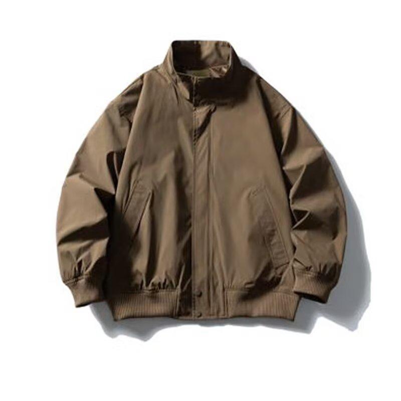 Japanese Retro Simple and Versatile Lapel Tooling Jacket Men's and Women's Loose Casual Tops, Spring and Autumn Tide Brand Jackets Men's Tide