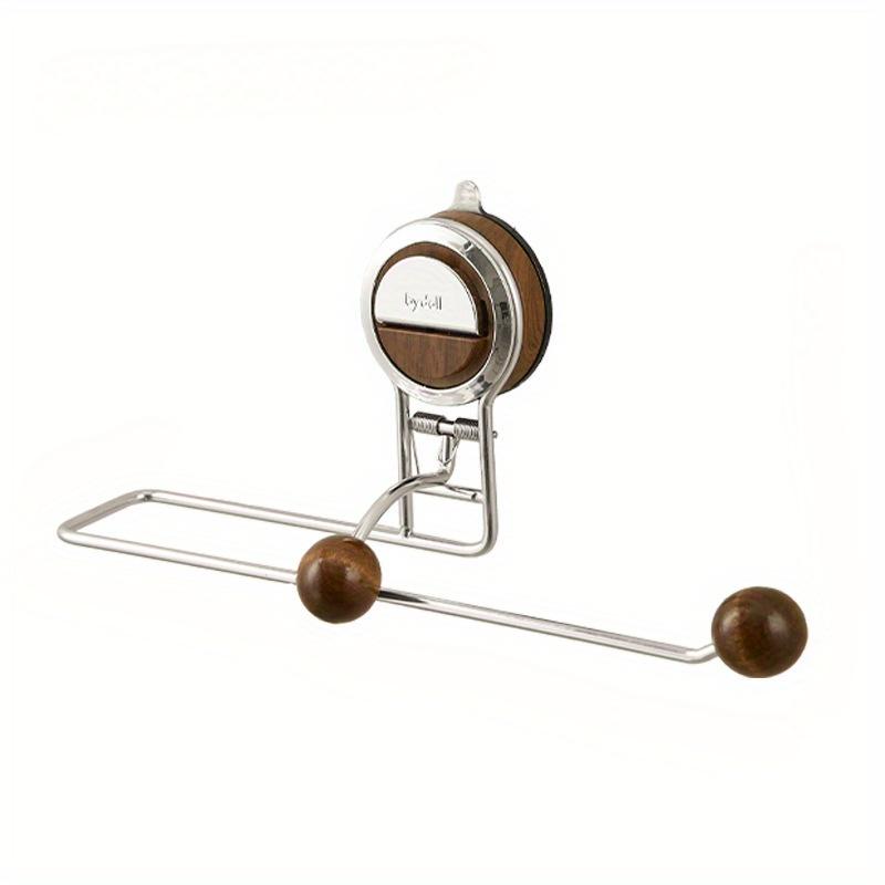 

Suction Kitchen Paper Towel Holder No Drill Cabinet Mount for Tissues Rolls Lazy Cling Film Rack