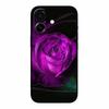 3D Emboss Case For iphone 17 2025 Phone Case Coque Flowers Black Silicone Soft Back Cover For iphone 17 5G Case 6.3" Funda Shell