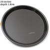 6, 7, 8, 9, 10 inches 1.6-1.9cm depth nonstick coating aluminium round shape pizza pans stones set pie pancake cheesecake mold