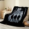 1PC Supernatural Patterned Flannel Blanket Suitable For All Seasons For Home Decor Warmth And Comfort Gifts Holiday Present
