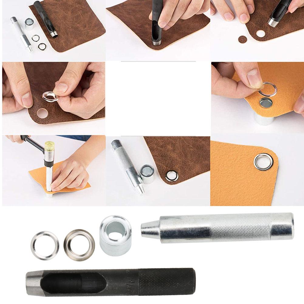 12mm Metall Nieten Messing Ösen Kit Schuhe Tasche Kleidung Zubehör