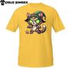 Undead Witch Cat Tee – Cute Spooky Zombie Feline Halloween T-Shirt Mens Womens Tees Top