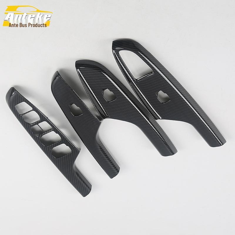 Passend für 18 Angsino Glas Schalterrahmen: Auto Tür Fenster Armlehne Hebeknopf Pailletten Aufkleber