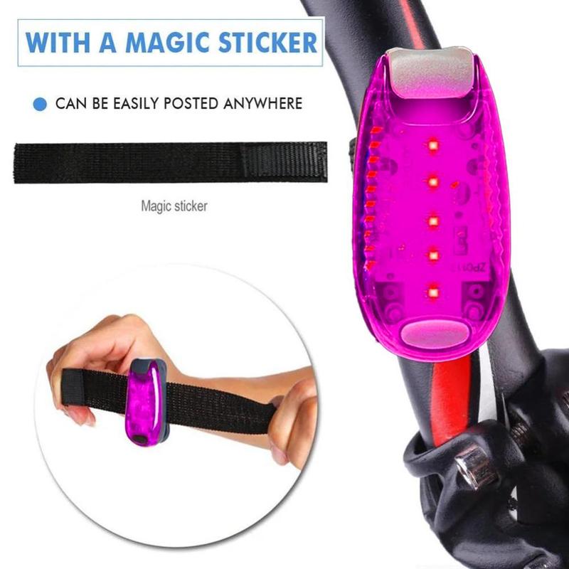 3 szt. Mini lampka tylna LED do motocykla, zewnętrzna, do jazdy nocnej, wodoodporna, lampka na ramię, klips tylny, lampka na kask, lampka ostrzegawcza nocna, lampka na plecak