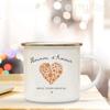 Thank You for Pampering Me Nanny Printed Mugs Creative Coffee Cups Drinks Water Cup Enamel Mug Handle Drinkware Gift for Nounou