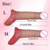 Realistic Penis Enlargement Sleeve Male Dick Cover Masturbador Masculino Dick Bondage Extender Ejaculate Sex Toys for Men 18+