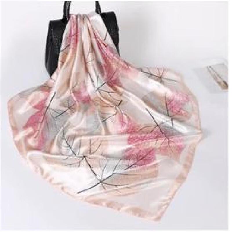 Yilian Ny Silkessatin Fyrkantig Halsduk