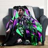 Urban Style Portrait Blankets Flannel Printed Breathable Warm Throw Blanket for Home Office Bedspreads 0708a71