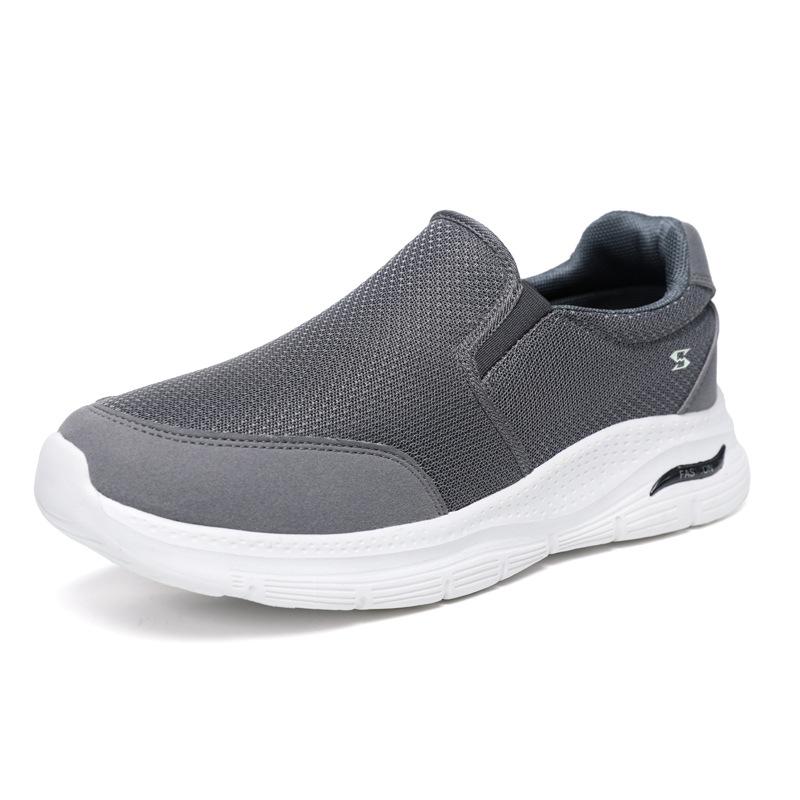 Men's shoes casual fashion summer new mesh breathable shoes walking soft sole lightweight running shoes one pedal