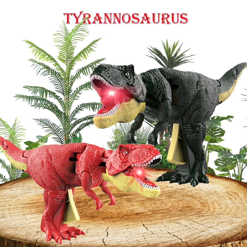 Dinosaurs Zazaza Press Dinosaurs Zaza Toy with Sound Children's Fidget Toys Decompression Toy Telescopic Swing Dino Model Kids