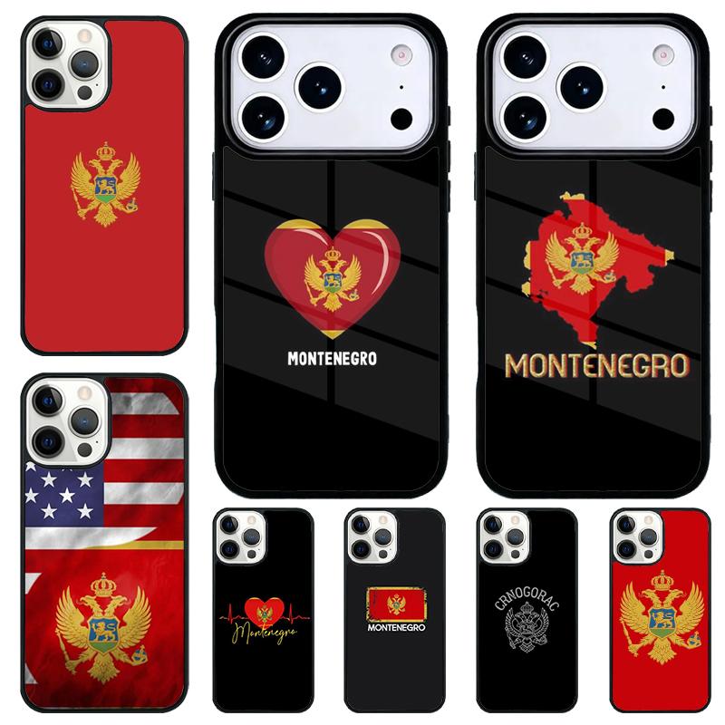 Montenegro Flag soft Shockproof Phone Case for iPhone 17 Air 16e 15 11 12 14 13 Pro Max Cover Coque