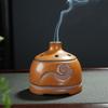 Ceramic Incense Burner, Retro Style, Home Living Room Bedroom Indoor Sandalwood, Hall Offering Buddha Tea Ceremony Censer, 1Pc