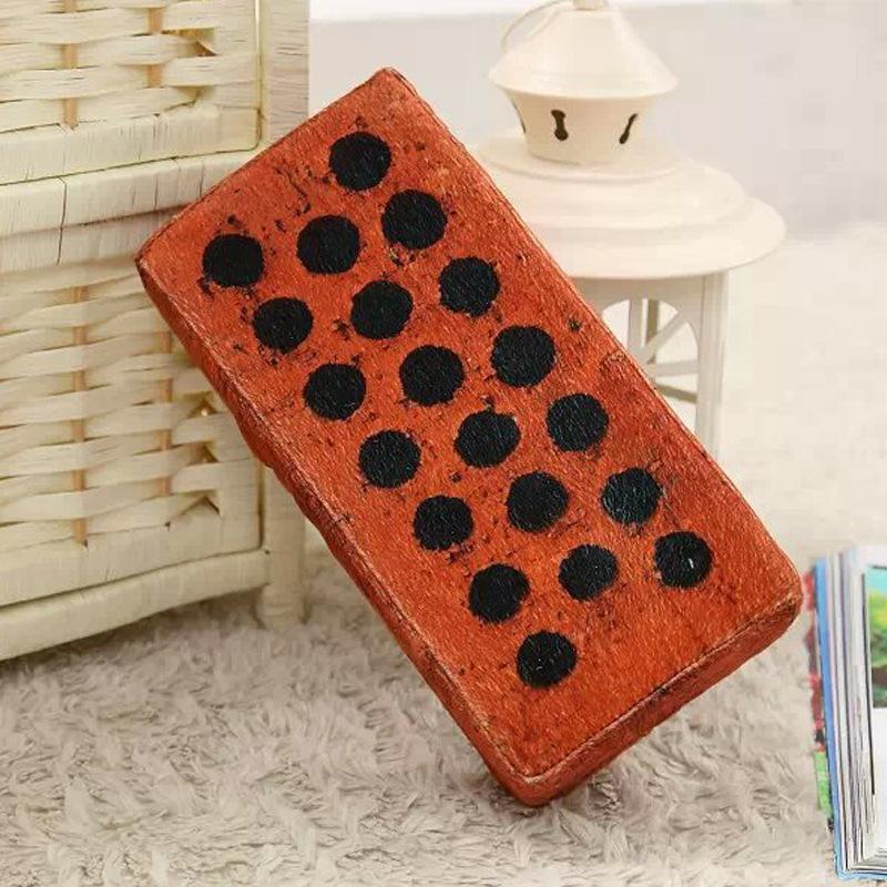 

Симуляция забавный кирпич игрушка креативный красный кирпич плюшевый прикольный кирпич реквизит розыгрыш парень подарок на день рождения 26*14*7cm